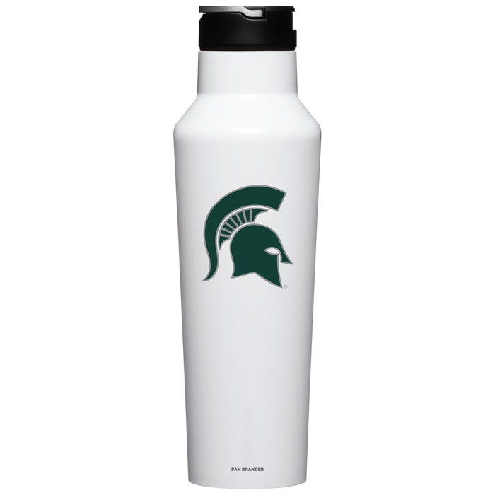 Corkcicle Insulated Canteen Water Bottle with Michigan State Spartans Primary Logo