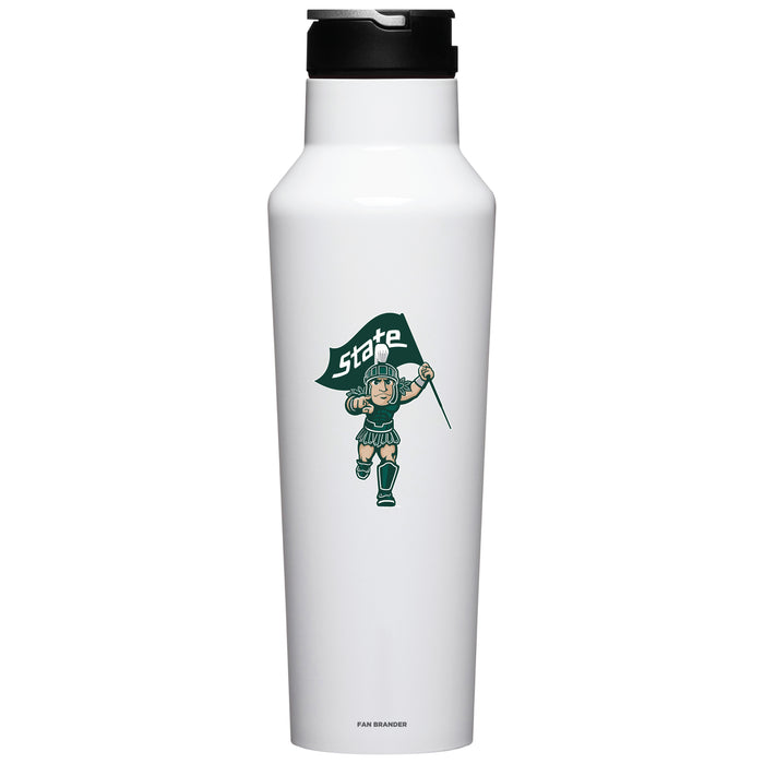 Corkcicle Insulated Canteen Water Bottle with Michigan State Spartans Secondary Logo