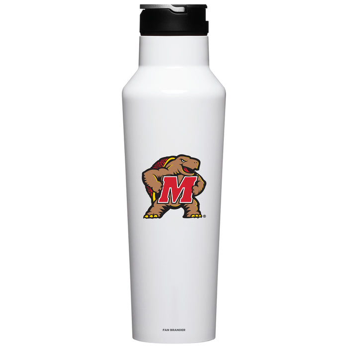 Corkcicle Insulated Canteen Water Bottle with Maryland Terrapins Secondary Logo