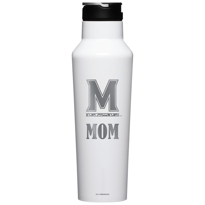 Corkcicle Insulated Canteen Water Bottle with Maryland Terrapins Mom Primary Logo
