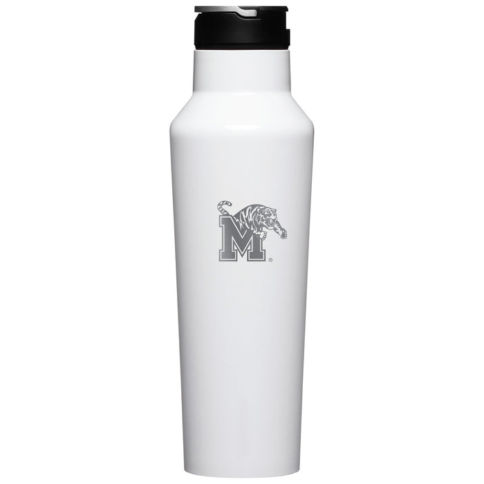 Corkcicle Insulated Sport Canteen Water Bottle with Memphis Tigers Primary Logo