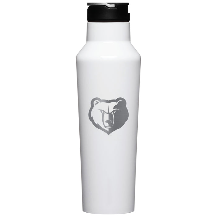 Corkcicle Insulated Canteen Water Bottle with Memphis Grizzlies Etched Primary Logo