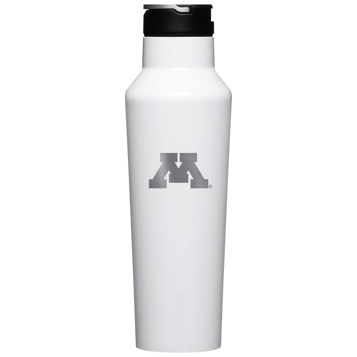 Corkcicle Insulated Sport Canteen Water Bottle with Minnesota Golden Gophers Primary Logo