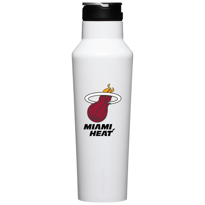 Corkcicle Insulated Canteen Water Bottle with Miami Heat Primary Logo