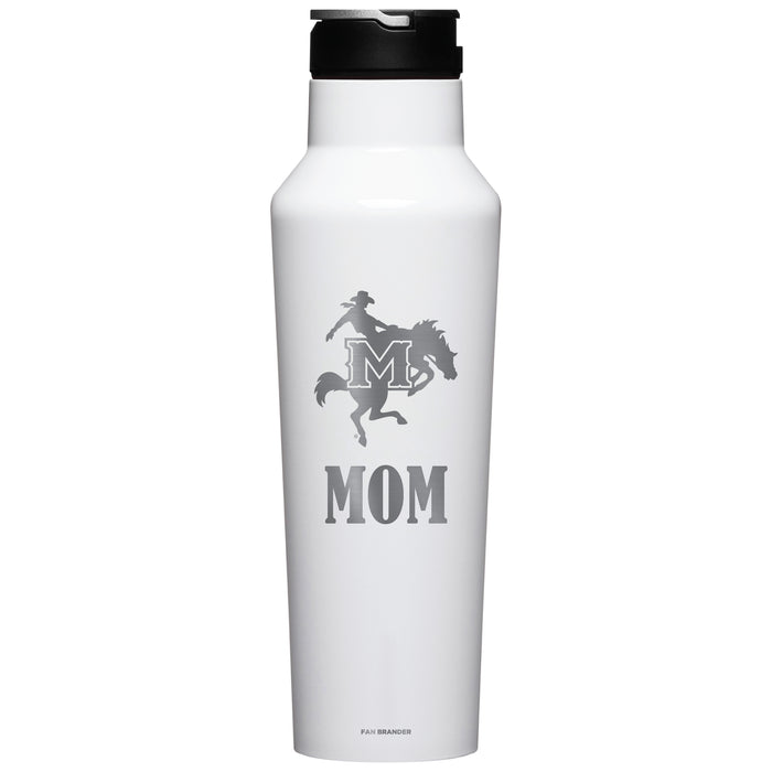 Corkcicle Insulated Canteen Water Bottle with McNeese State Cowboys Mom Primary Logo