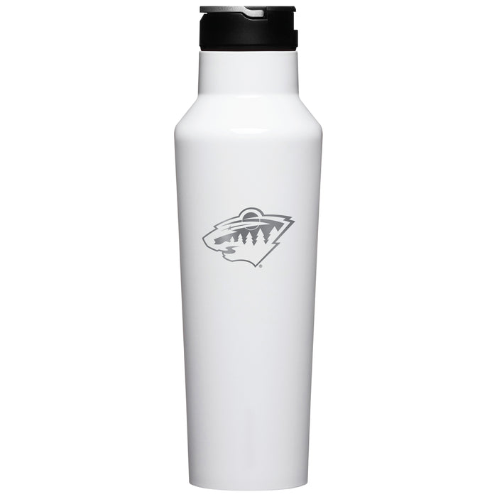Corkcicle Insulated Canteen Water Bottle with Minnesota Wild Primary Logo