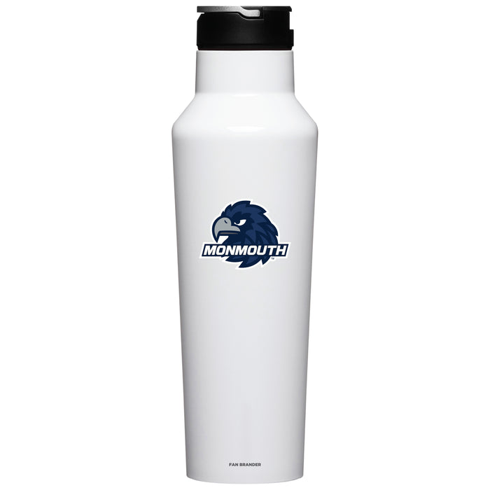 Corkcicle Insulated Canteen Water Bottle with Monmouth Hawks Primary Logo