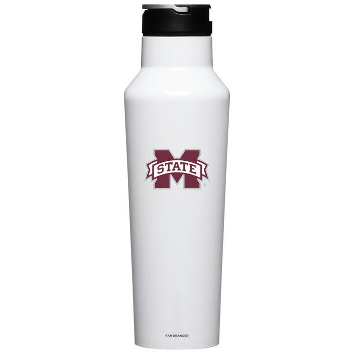 Corkcicle Insulated Canteen Water Bottle with Mississippi State Bulldogs Primary Logo