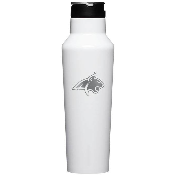 Corkcicle Insulated Sport Canteen Water Bottle with Montana State Bobcats Primary Logo
