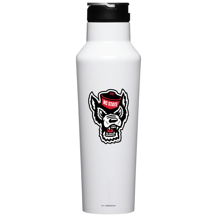 Corkcicle Insulated Canteen Water Bottle with NC State Wolfpack Wolf Head Logo