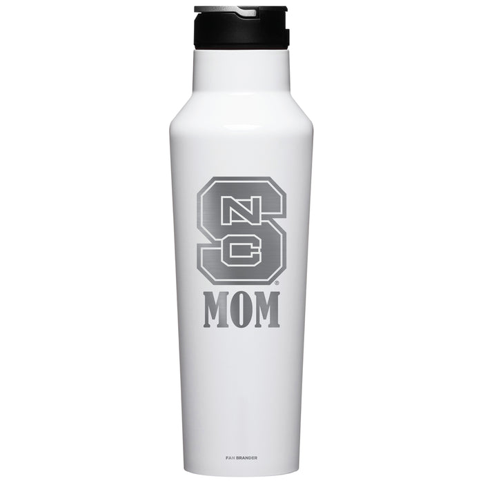 Corkcicle Insulated Canteen Water Bottle with NC State Wolfpack Mom Primary Logo