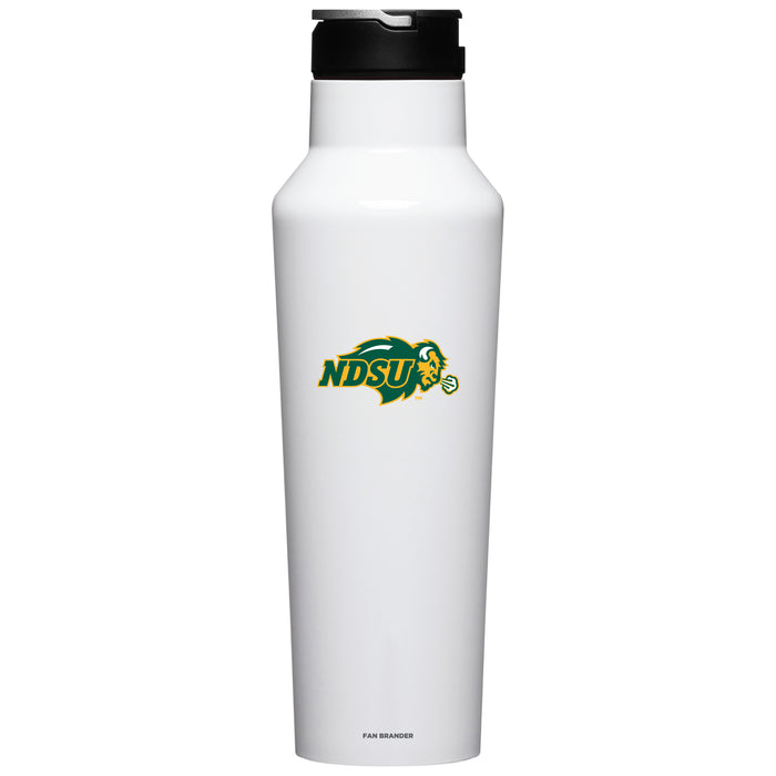 Corkcicle Insulated Canteen Water Bottle with North Dakota State Bison Primary Logo