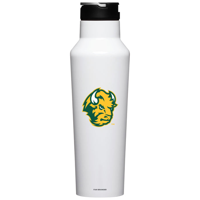 Corkcicle Insulated Canteen Water Bottle with North Dakota State Bison Secondary Logo