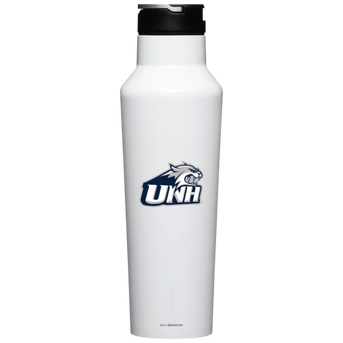 Corkcicle Insulated Canteen Water Bottle with New Hampshire Wildcats Primary Logo