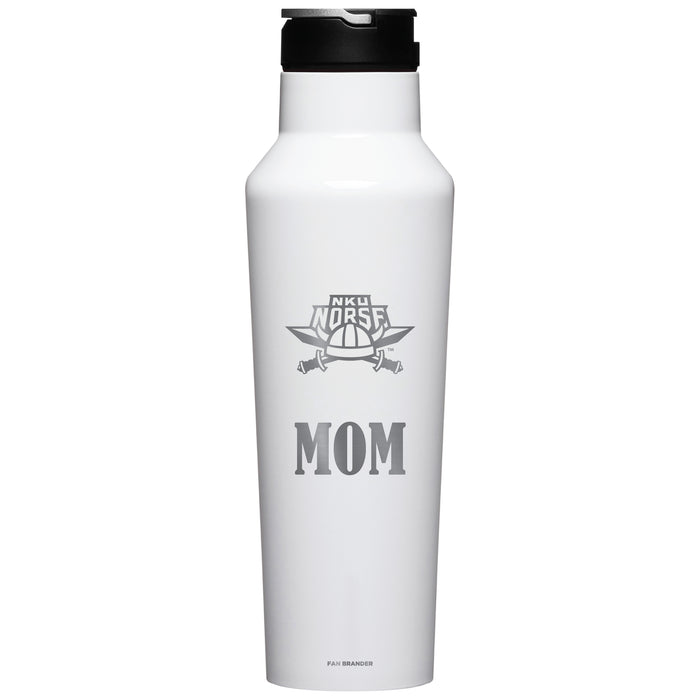 Corkcicle Insulated Canteen Water Bottle with Northern Kentucky University Norse Mom Primary Logo