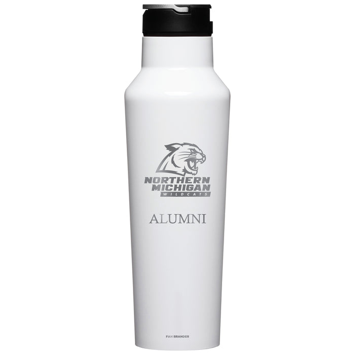 Corkcicle Insulated Canteen Water Bottle with Northern Michigan University Wildcats Alumni Primary Logo
