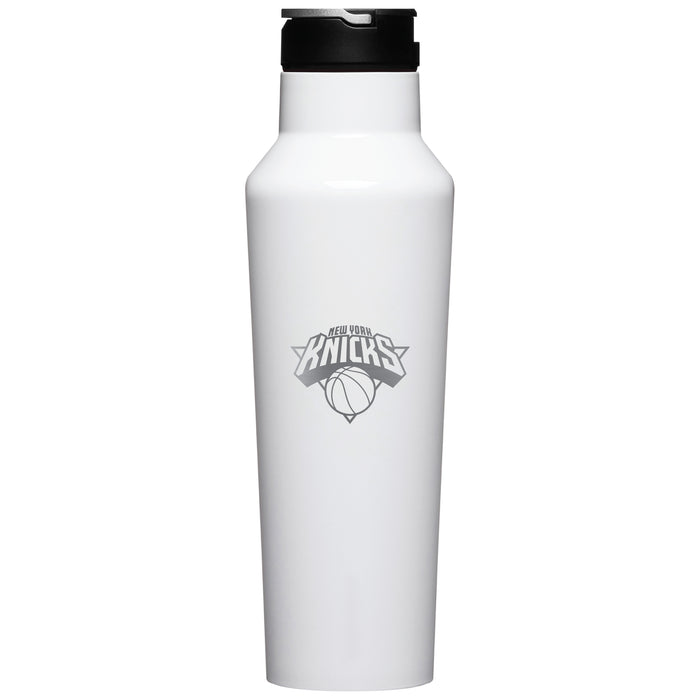 Corkcicle Insulated Canteen Water Bottle with New York Knicks Etched Primary Logo