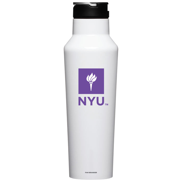 Corkcicle Insulated Canteen Water Bottle with NYU Primary Logo