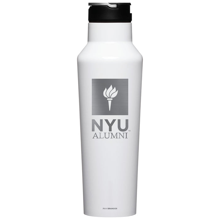Corkcicle Insulated Canteen Water Bottle with NYU Alumni Primary Logo
