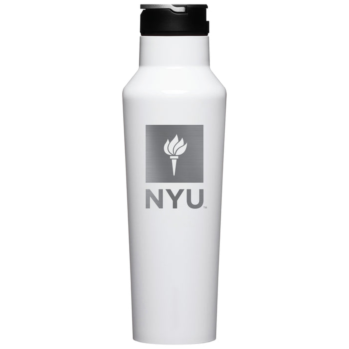 Corkcicle Insulated Sport Canteen Water Bottle with NYU Primary Logo