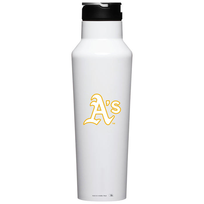 Corkcicle Insulated Canteen Water Bottle with Oakland Athletics Primary Logo