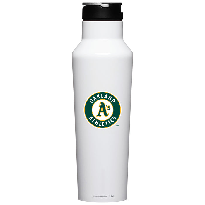 Corkcicle Insulated Canteen Water Bottle with Oakland Athletics Secondary Logo