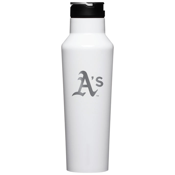 Corkcicle Insulated Canteen Water Bottle with Oakland Athletics Primary Logo