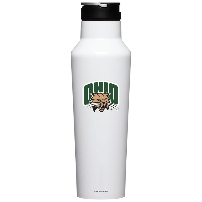 Corkcicle Insulated Canteen Water Bottle with Ohio University Bobcats Primary Logo
