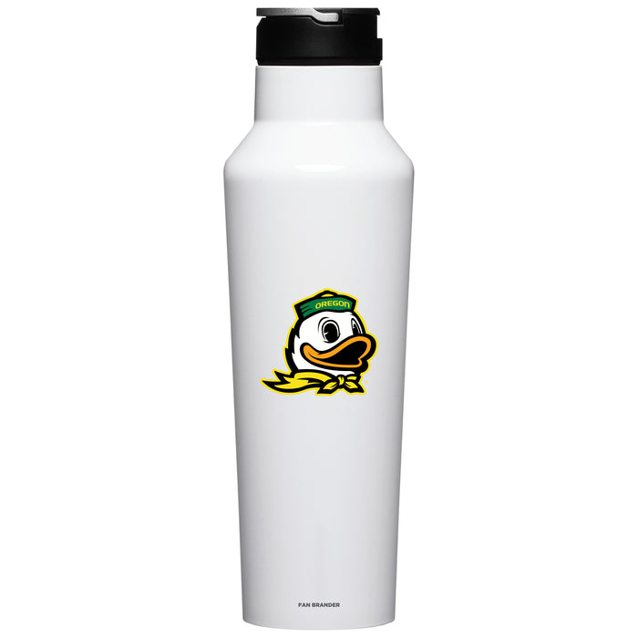 Corkcicle Insulated Canteen Water Bottle with Oregon Ducks Secondary Logo