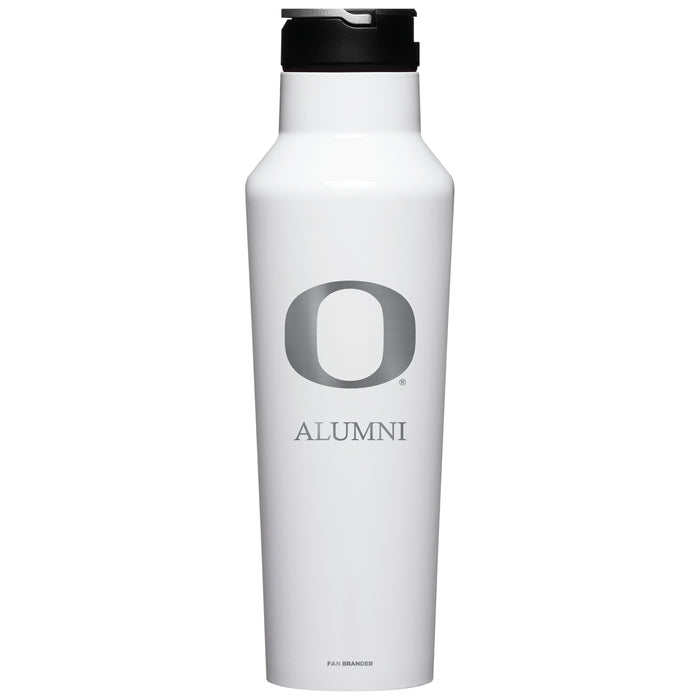 Corkcicle Insulated Canteen Water Bottle with Oregon Ducks Alumni Primary Logo