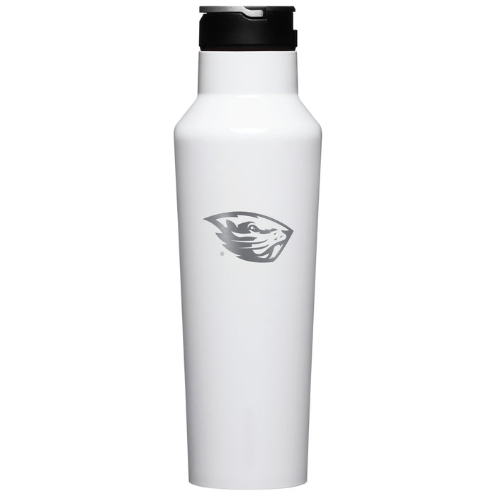 Corkcicle Insulated Sport Canteen Water Bottle with Oregon State Beavers Primary Logo