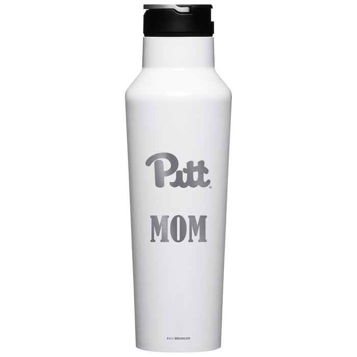 Corkcicle Insulated Canteen Water Bottle with Pittsburgh Panthers Mom Primary Logo