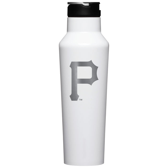 Corkcicle Insulated Canteen Water Bottle with Pittsburgh Pirates Primary Logo