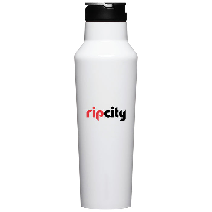 Corkcicle Insulated Canteen Water Bottle with Portland Trailblazers Secondary Logo