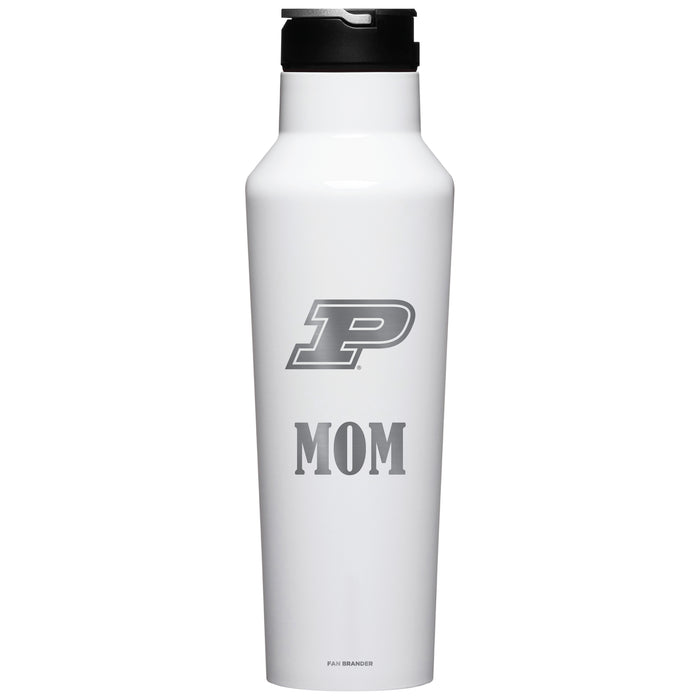 Corkcicle Insulated Canteen Water Bottle with Purdue Boilermakers Mom Primary Logo