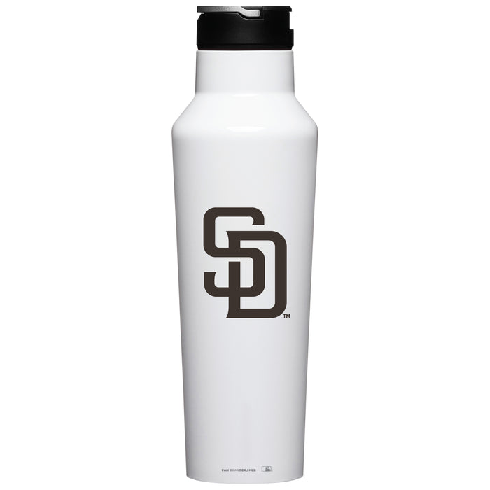 Corkcicle Insulated Canteen Water Bottle with San Diego Padres Primary Logo