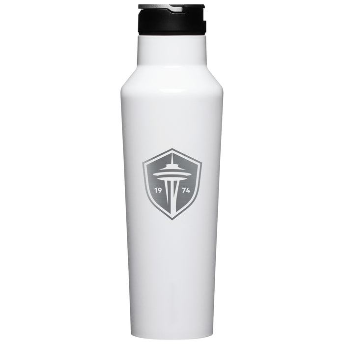 Corkcicle Insulated Canteen Water Bottle with Seatle Sounders Primary Logo