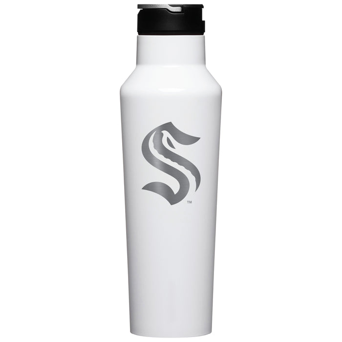 Corkcicle Insulated Canteen Water Bottle with Seattle Kraken Primary Logo