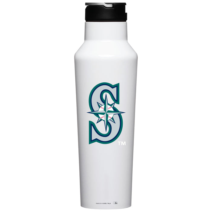 Corkcicle Insulated Canteen Water Bottle with Seattle Mariners Secondary Logo