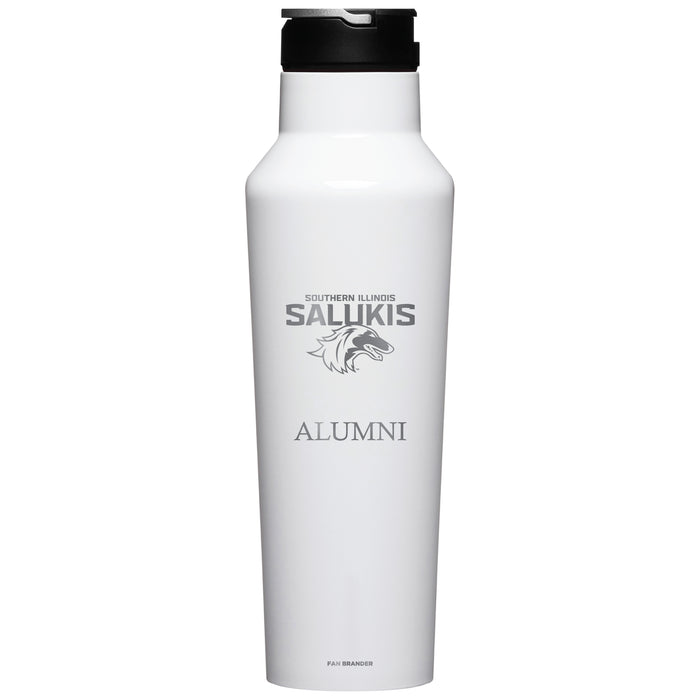 Corkcicle Insulated Canteen Water Bottle with Southern Illinois Salukis Alumni Primary Logo