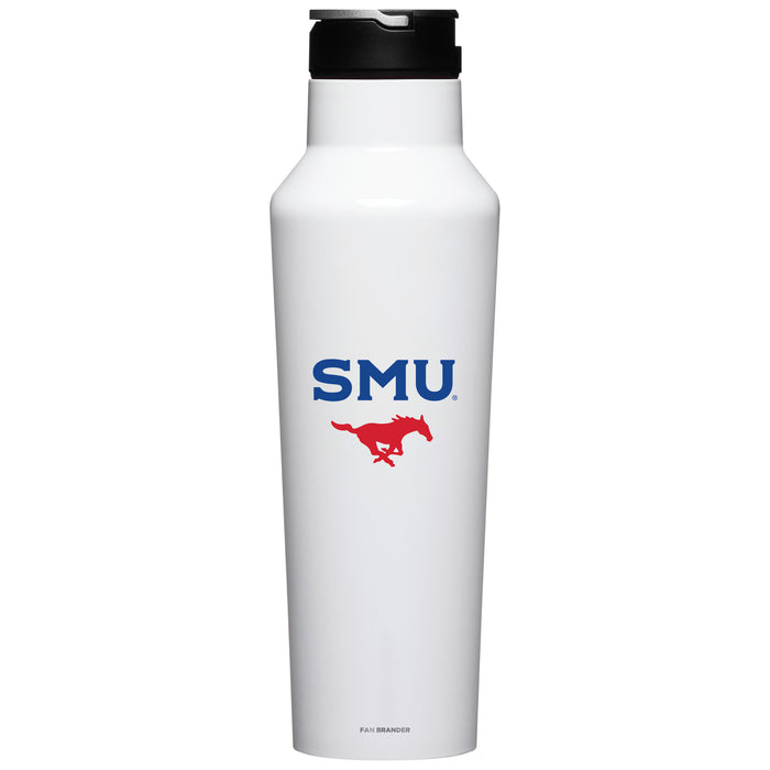 Corkcicle Insulated Canteen Water Bottle with SMU Mustangs Primary Logo