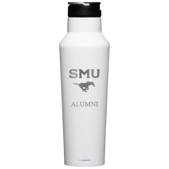 Corkcicle Insulated Canteen Water Bottle with SMU Mustangs Alumni Primary Logo