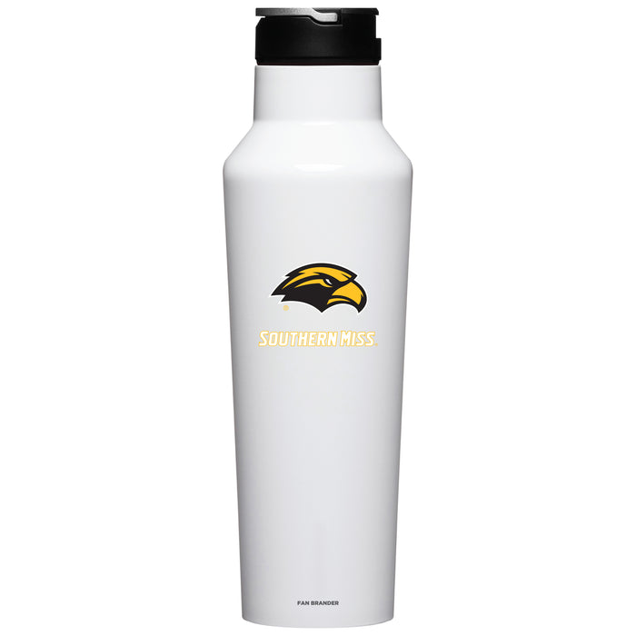 Corkcicle Insulated Canteen Water Bottle with Southern Mississippi Golden Eagles Primary Logo