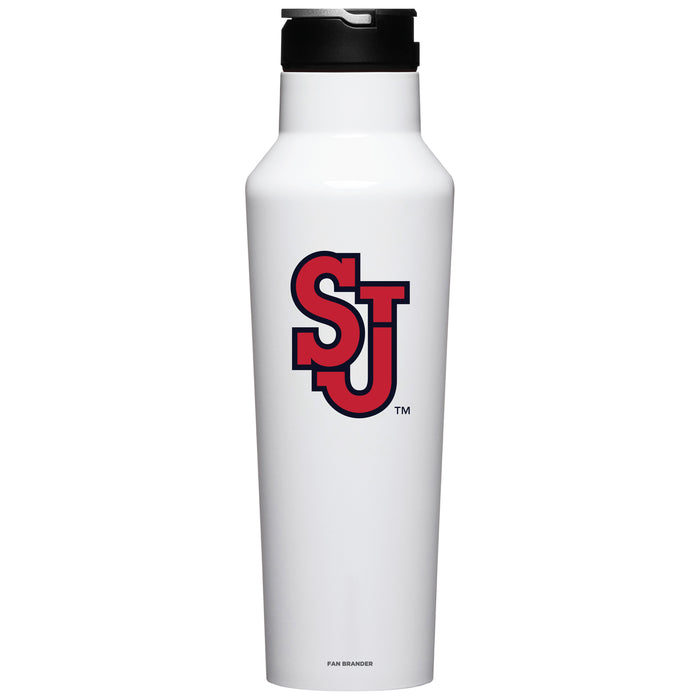 Corkcicle Insulated Canteen Water Bottle with St. John's Red Storm Primary Logo