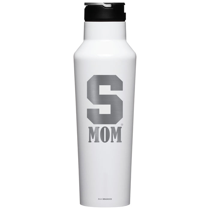 Corkcicle Insulated Canteen Water Bottle with Syracuse Orange Mom Primary Logo