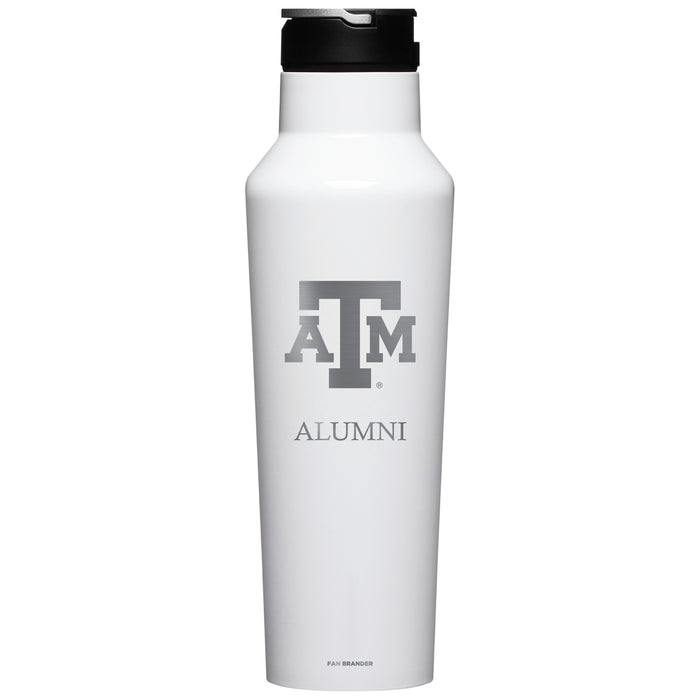 Corkcicle Insulated Canteen Water Bottle with Texas A&M Aggies Alumni Primary Logo