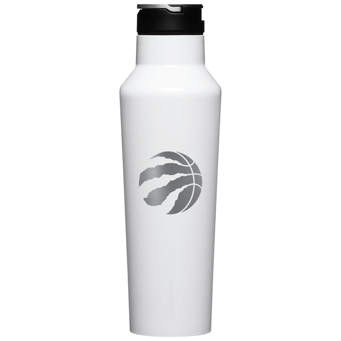 Corkcicle Insulated Canteen Water Bottle with Toronto Raptors Etched Primary Logo