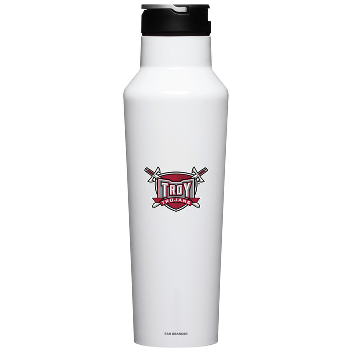 Corkcicle Insulated Canteen Water Bottle with Troy Trojans Secondary Logo
