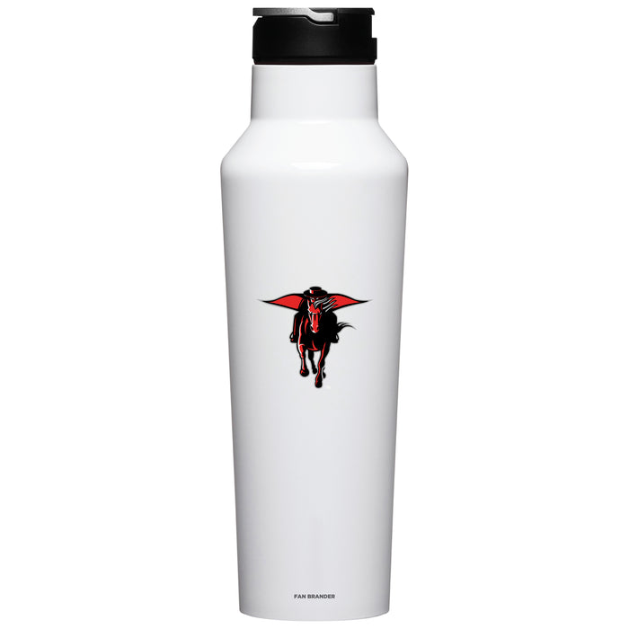 Corkcicle Insulated Canteen Water Bottle with Texas Tech Red Raiders Secondary Logo