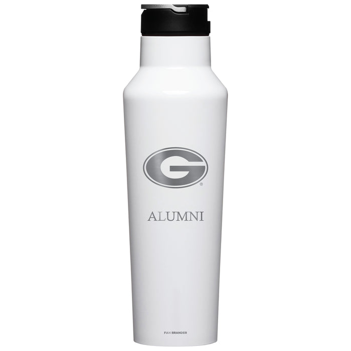 Corkcicle Insulated Canteen Water Bottle with Georgia Bulldogs Alumni Primary Logo